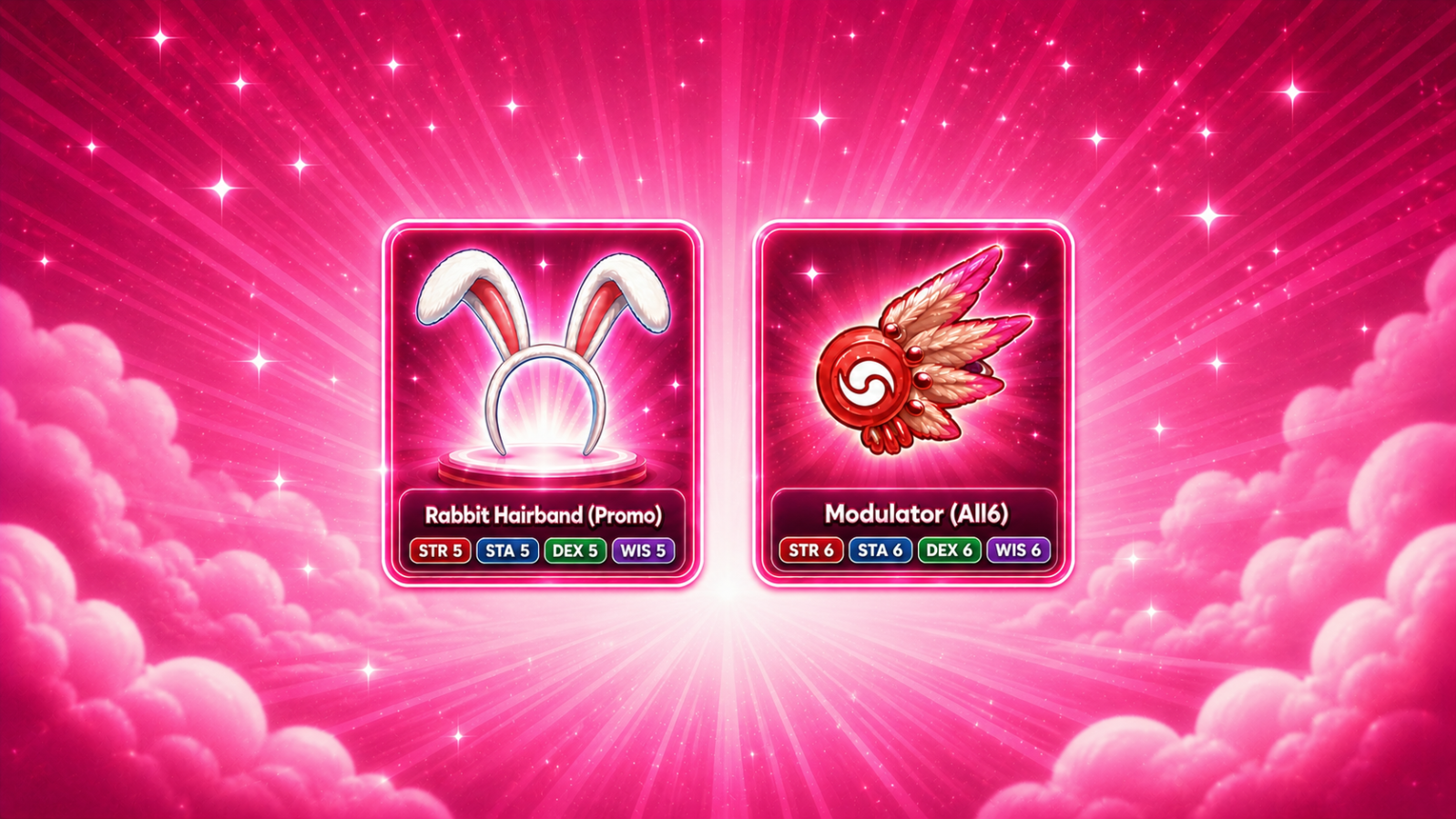 เพิ่มไอเทม Rabbit Hairband (Promo) / Modulator (All6)